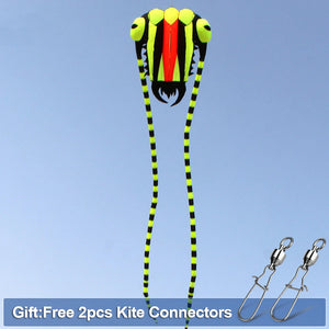 9KM Kite 2㎡ Trilobite Kite 7.45m Soft Inflatable Line Laundry Show Kite 30D Ripstop Nylon Fabric With Swivels & Bag