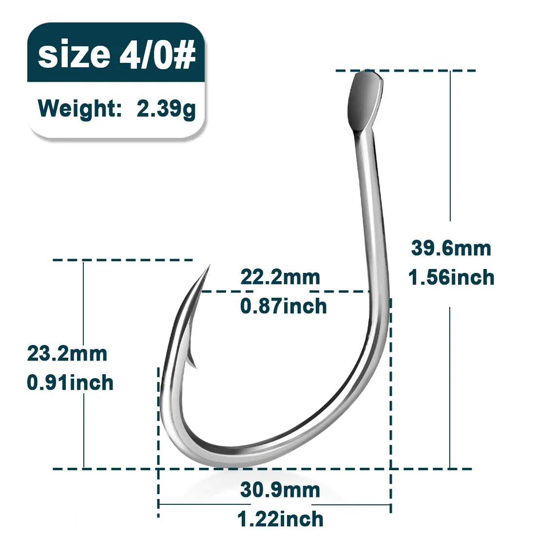 9KM Live Bait Hooks Saltwater Fishing Hooks 25~100Pcs Eyeless Fishing Hooks Wide Gap Catfish Hook Octopus Circle Hooks Barb Hook