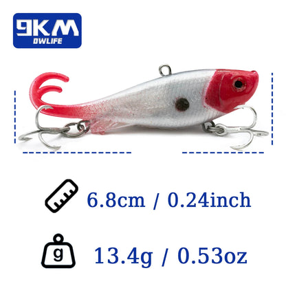 Soft Fishing Lures Jig Head Swim Lure Split Tail Swimbaits with Treble Hooks For Saltwater Freshwater Bass Fishing Trout Walleye