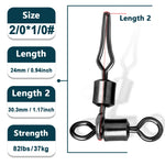 Load image into Gallery viewer, Fishing Swivel 25~100Pcs Carabiners for Trolling Catfish Rig Fishing Line Fast Connector Saltwater Fishing Rolling Swivel Clip
