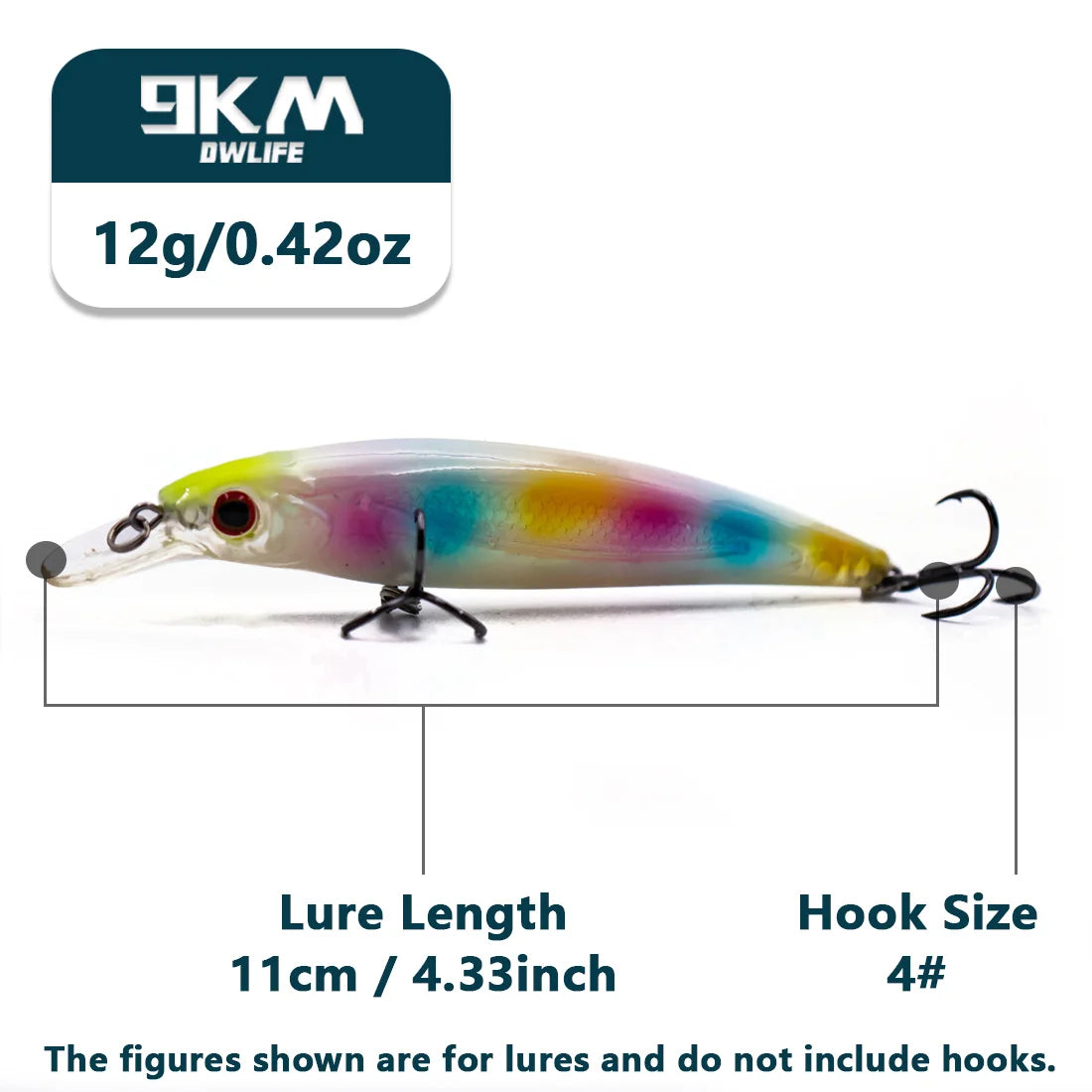 Hard Minnow Fishing Lures 8~11cm Jerkbait Bait Swimbait Fishing Walleye Lures Catfish Sinking Noctilucent Treble Hooks 5.3~12.5g