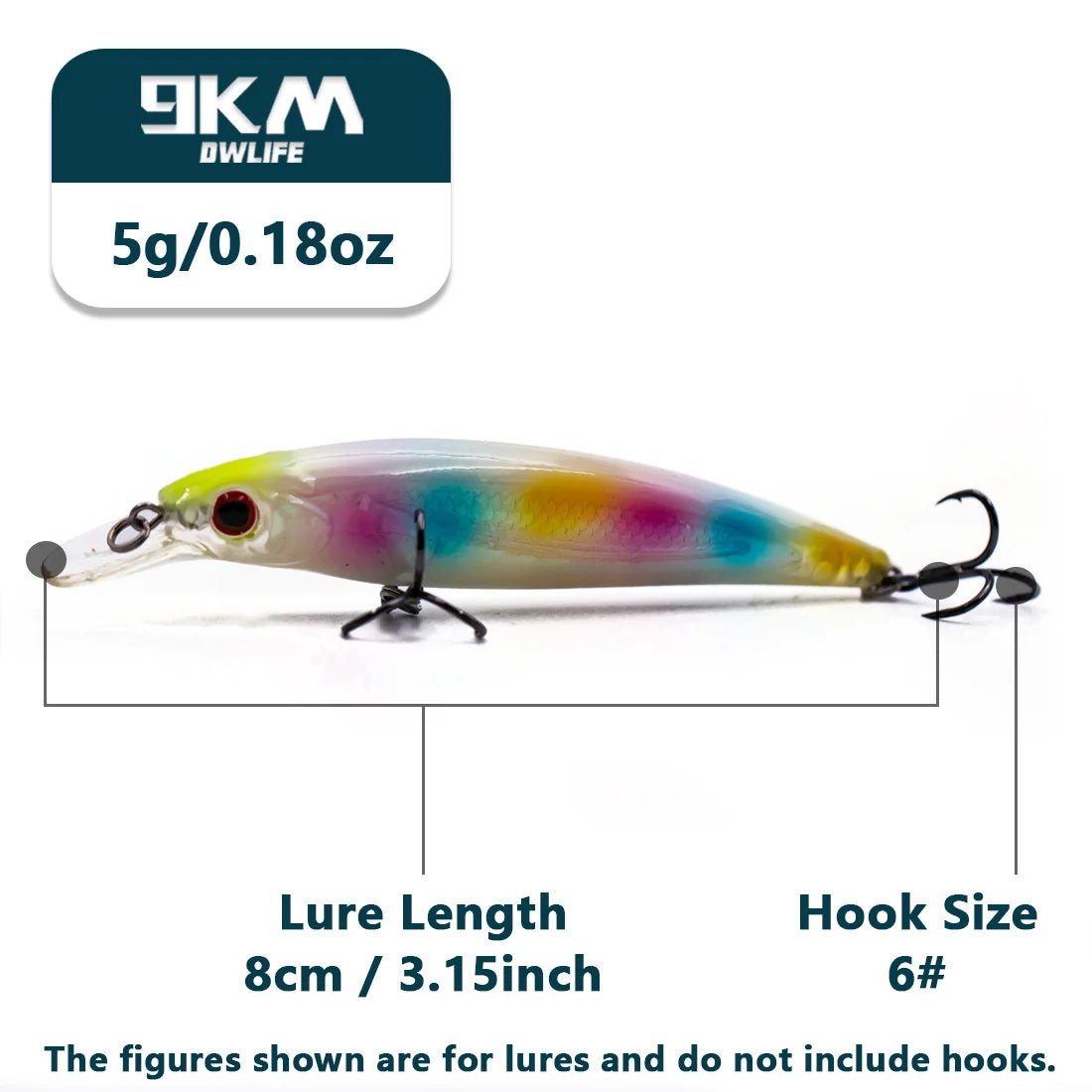 Hard Minnow Fishing Lures 8~11cm Jerkbait Bait Swimbait Fishing Walleye Lures Catfish Sinking Noctilucent Treble Hooks 5.3~12.5g