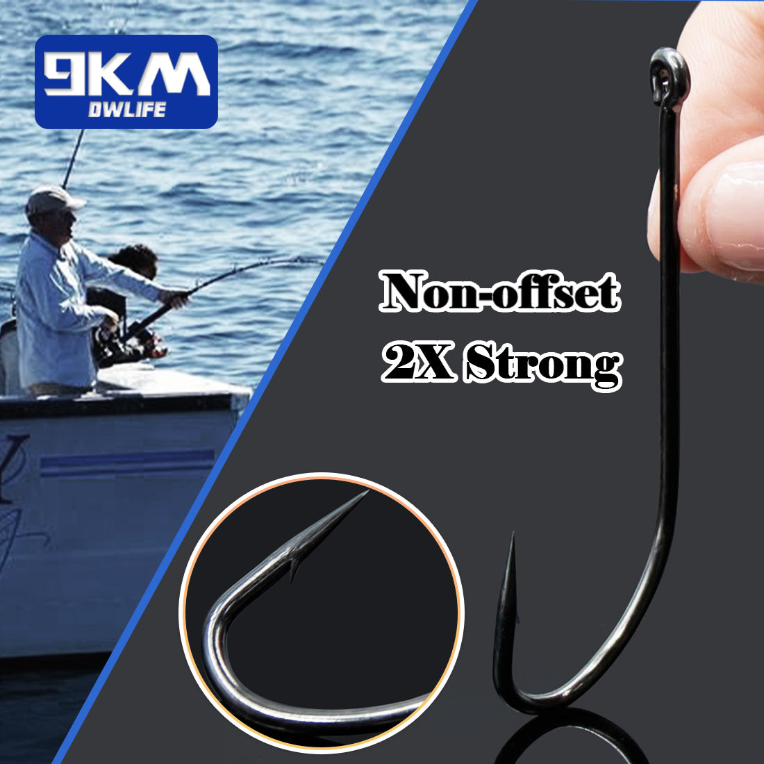 9KM Seawater Fishing Hook 50~200Pcs Barbed Beak Long Shank Fishing Hooks Carp Jig Worm Hook Bait Fishing O'shaughnessy Hooks