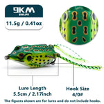 Lade das Bild in den Galerie-Viewer, Topwater Frog Lures 6~14g Fishing Lures Bass PVC Fork Tail Frog Artificial Soft Bait Freshwater Weedless Soft Baits Snakehead
