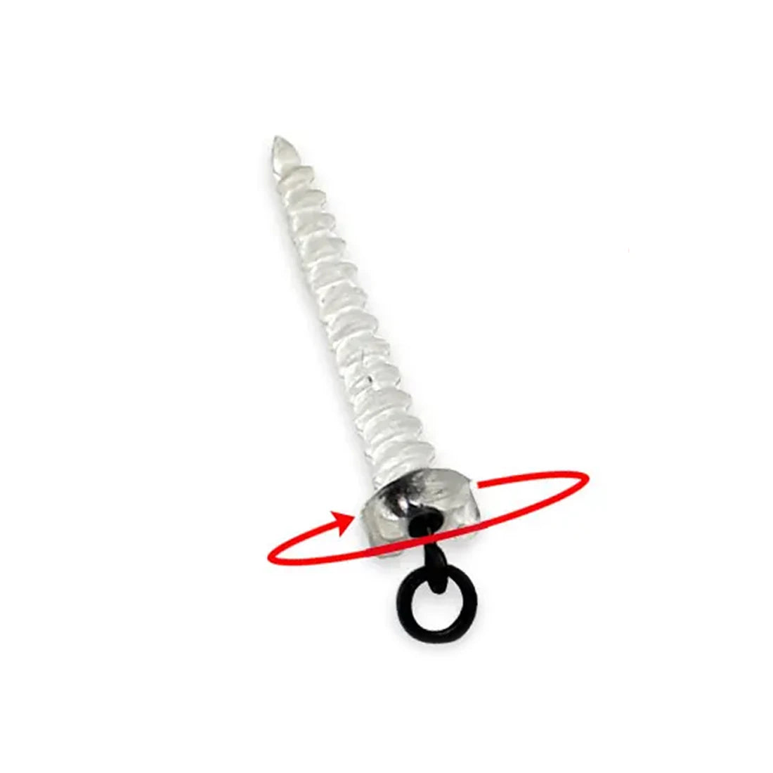 9KM Carp Fishing Accessories 25Pcs Bait Screw Fishing Swivel Double Ended Screw Carp Fishing Equipment