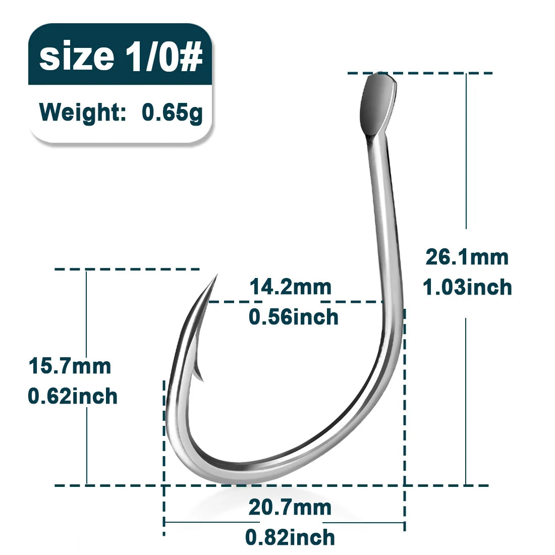 9KM Live Bait Hooks Saltwater Fishing Hooks 25~100Pcs Eyeless Fishing Hooks Wide Gap Catfish Hook Octopus Circle Hooks Barb Hook