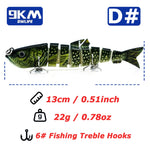 Lade das Bild in den Galerie-Viewer, Multi Jointed Swimbait 22g Fishing Lures for Bass Trout Topwater Lures Trout Walleye Pike Bass Fishing Lure Freshwater 13cm
