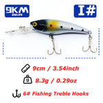 Load image into Gallery viewer, Minnow Lures Popper Crankbaits 8g Fishing Hard Baits Swimbaits Boat Topwater Lures for Trout Bass Perch Catfish with Treble Hook
