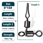 Load image into Gallery viewer, Fishing Swivel 25~100Pcs Carabiners for Trolling Catfish Rig Fishing Line Fast Connector Saltwater Fishing Rolling Swivel Clip
