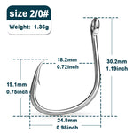 Lade das Bild in den Galerie-Viewer, 9KM Fishing Hooks Saltwater Live Bait Hooks 25~100Pcs Circle Hooks Catfish Hooks Wide Gap Non-offset Hook Bass Octopus Barb Hook
