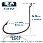 Lade das Bild in den Galerie-Viewer, Catfish Hook Live Bait Hook 50~200Pcs High Carbon Steel Pike Hook Freshwater Saltwater Halibut Trotline Hooks Octopus 4#~3/0#
