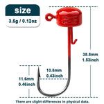 Load image into Gallery viewer, 9KM Ned Rig Jighead Fishing - 10pcs Jig Heads Hooks Weedless Shroom-Shaped Weight Head for Crappie Bass Fishing Lure Freshwater
