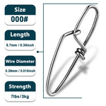 Lade das Bild in den Galerie-Viewer, 9KM Fishing Snap 50~200Pcs Fishing Clip Quick Fishing Lure Connector Stainless Steel Saltwater Fishing Interlock Snap Cross Lock
