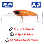 Load image into Gallery viewer, Minnow Lures Popper Crankbaits 8g Fishing Hard Baits Swimbaits Boat Topwater Lures for Trout Bass Perch Catfish with Treble Hook
