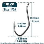 Lade das Bild in den Galerie-Viewer, 9KM Catfish Hooks Big River Hooks 25~100Pcs Live Cut Bait Fishing Hook for Catfishing Flathead Worm Hook Saltwater Freshwater
