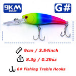 Load image into Gallery viewer, Minnow Lures Popper Crankbaits 8g Fishing Hard Baits Swimbaits Boat Topwater Lures for Trout Bass Perch Catfish with Treble Hook
