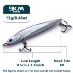 Load image into Gallery viewer, Sinking Pencil Fishing Lure 9~20g Hard Swimbaits Minnow Fishing Bait CrankBait Bass Redfish Trout Walleye Salmon Tackle 75~95mm
