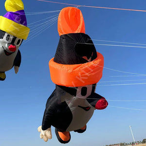 9KM 3.5m Penguin Kite Line Laundry Kite Soft Inflatable 30D Ripstop Nylon with Bag for Kite Festival (Accept wholesale)