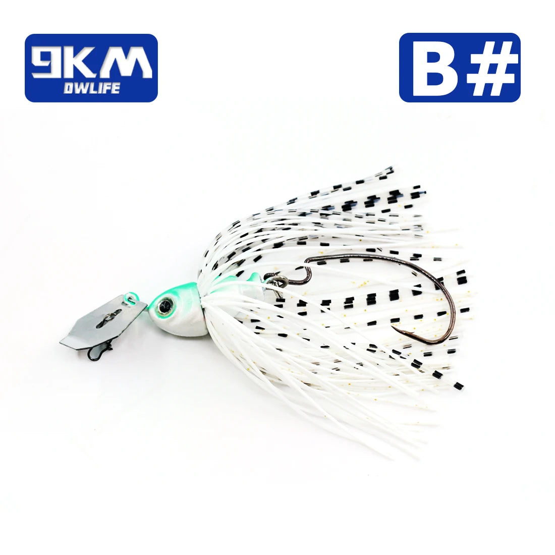 Fishing Bladed Jig Head Lures Bass Spinner Baits Topwater Jigs Buzzbait Swimbait Freshwater Bass Trout Salmon Pike with EWG Hook