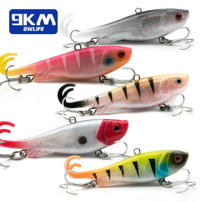 Soft Fishing Lures Jig Head Swim Lure Split Tail Swimbaits with Treble Hooks For Saltwater Freshwater Bass Fishing Trout Walleye