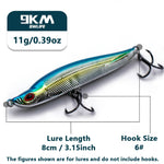 Load image into Gallery viewer, Slow Sinking Pencil Lures 11~17g Sea Fishing Lure Hard Bait for Bass Wobbler Pencil Lure Hard Bait 8~9.5cm Salmon Redfish Trout
