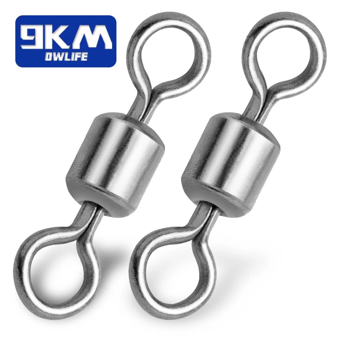 Stainless Steel Rolling Barrel Swivels Fishing Line Connector