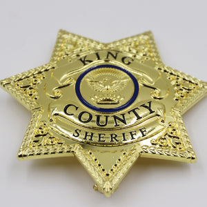 The Walking Dead King County Sheriff Badge Prop