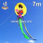 Lade das Bild in den Galerie-Viewer, Traditional 3D 7m Soft Kite Fabulous Chang-e Flies to the Moon Single Line Kite
