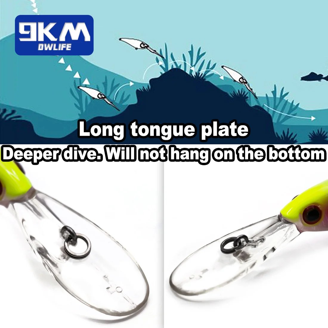 Minnow Lures 9cm 7.3g Diving Jerkbait Hard Bait