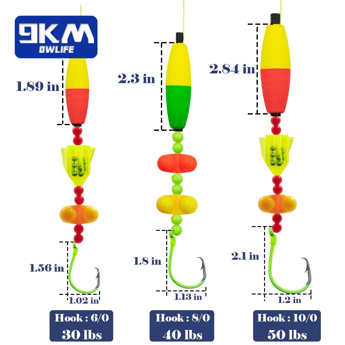 5pcs Catfish Rig with Circle Hooks