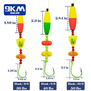 5pcs Catfish Rig with Circle Hooks