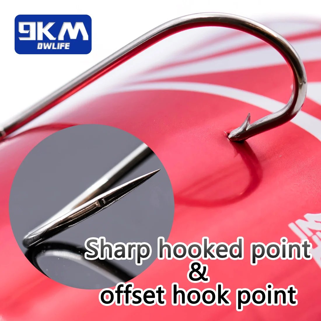 Saltwater Fishing Hooks 50~200Pcs Spear Sharp Bait Hooks Offset Hook