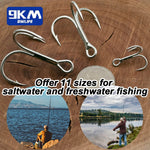 Lade das Bild in den Galerie-Viewer, Fishing Treble Hooks 10~30Pcs Saltwater Fishing Hooks Crankbaits Spinners Replacement Fishing Hooks Hard Lures Trout Tuna Salmon
