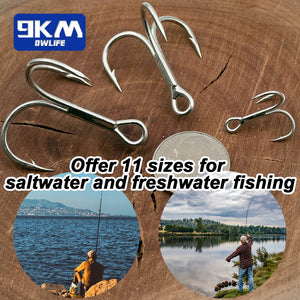 Fishing Treble Hooks 10~30Pcs Saltwater Fishing Hooks Crankbaits Spinners Replacement Fishing Hooks Hard Lures Trout Tuna Salmon