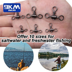 Load image into Gallery viewer, Triple Swivel 25~100Pcs Stainless Brass Rolling 3 Way Swivels Fishing Line Connector Tackle Jigging Rigs Surf Fishing Bottom Rig
