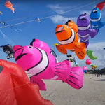 Load image into Gallery viewer, 9KM 2.45m~3m Fish Kite Soft Inflatable Line Laundry Kite 30D Ripstop Nylon with Bag for Kite Festival (Accept wholesale)
