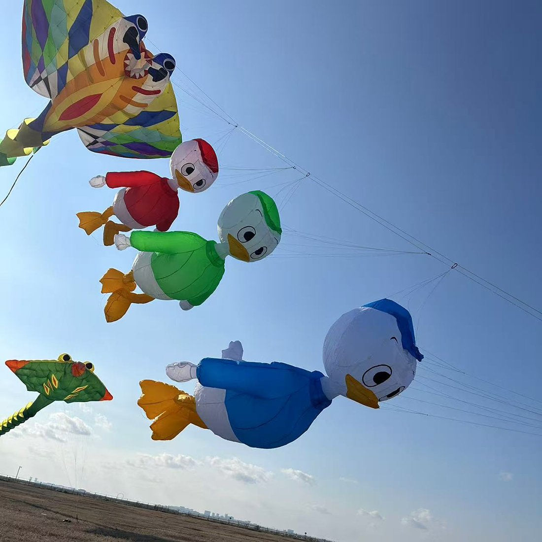 9KM 3M Duck Kite Line Laundry Pendant Soft Inflatable Show Kite for Kite Festival 30D Ripstop Nylon Fabric