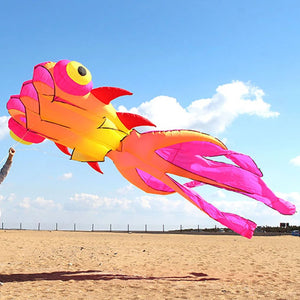 9KM 5m Goldfish Kite 30D Ripstop Nylon Fabric Line Laundry Kite Pendant Soft Inflatable Large Professional Kite for Adults