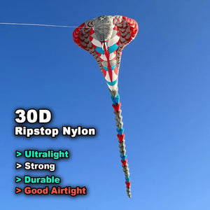 20m Cobra Kite Line Laundry Kite Pendant Soft Inflatable Show Kite