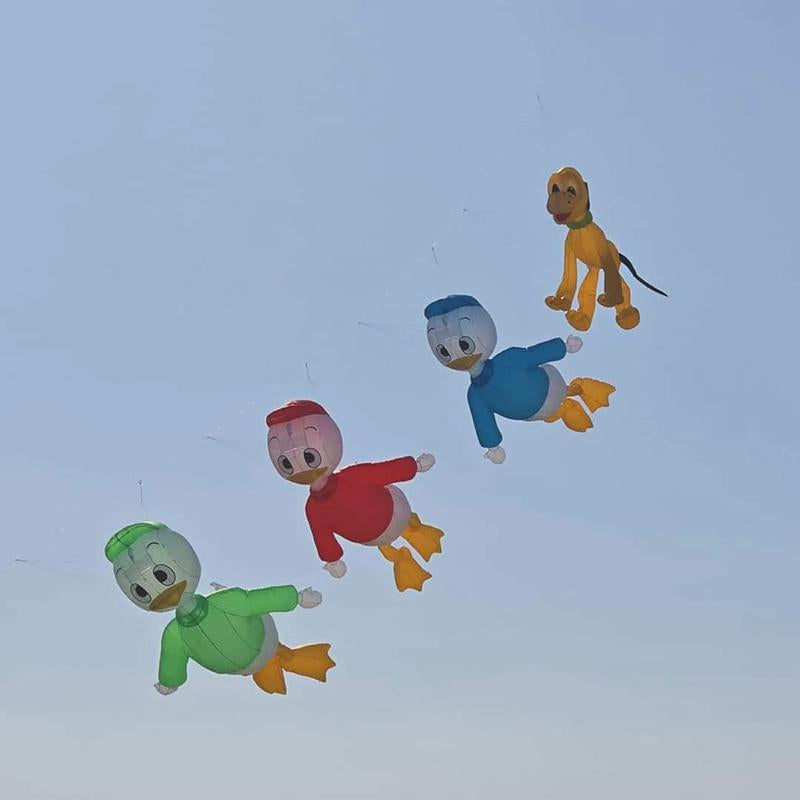 9KM 3M Duck Kite Line Laundry Pendant Soft Inflatable Show Kite for Kite Festival 30D Ripstop Nylon Fabric