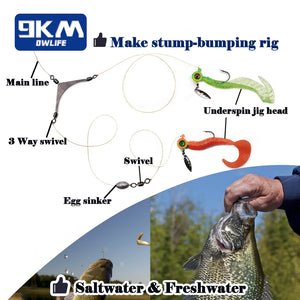 Fishing Jig Head Hooks with Spinner - Underspin Crappie Fishing Jighead with Willow Blade Fishing Lure Hook Saltwater Freshwater