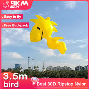 9KM 3.5m Bird kite Line Laundry Pendant Soft Inflatable Show Kite for Kite Festival 30D Ripstop Nylon Fabric (Accept wholesale)