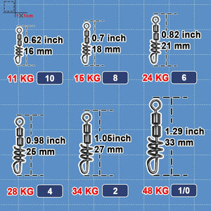 Fishing Corkscrew Swivels Snap 