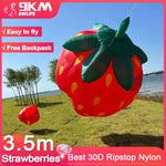 Load image into Gallery viewer, 9KM 3.5m Strawberries Kite Line Laundry Kite Soft Inflatable 30D Ripstop Nylon
