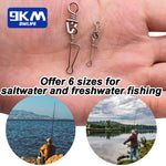 Lade das Bild in den Galerie-Viewer, Fishing Italian Snap Swive 25~100Pcs Fishing Minus Rolling Swivels Fishing Lure Connector Coastlock Snaps Carp Bass Freshwater
