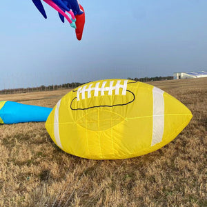 9KM 3.5m Football kite Line Laundry Pendant Soft Inflatable Show Kite for Kite Festival 30D Ripstop Nylon Fabric