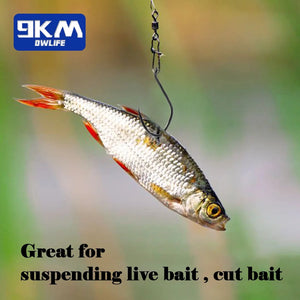 9KM Catfish Hooks Big River Hooks 25~100Pcs Live Cut Bait Fishing Hook for Catfishing Flathead Worm Hook Saltwater Freshwater