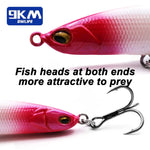 Lade das Bild in den Galerie-Viewer, Slow Sinking Pencil Lures 9.5~19g Saltwater Fishing Lures Hard Fishing Bait with Treble Hooks Salmon Redfish Trout Bass Walleye
