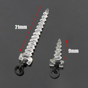 9KM Carp Fishing Accessories 25Pcs Bait Screw Fishing Swivel Double Ended Screw