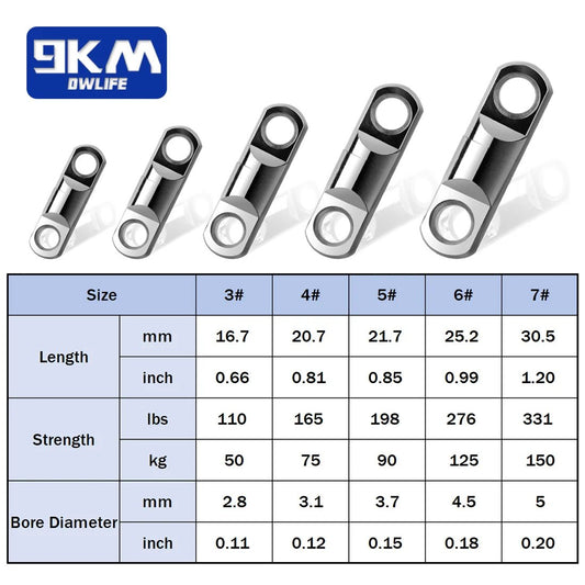 Heavy Duty Round Swivels 5~20Pcs Saltwater